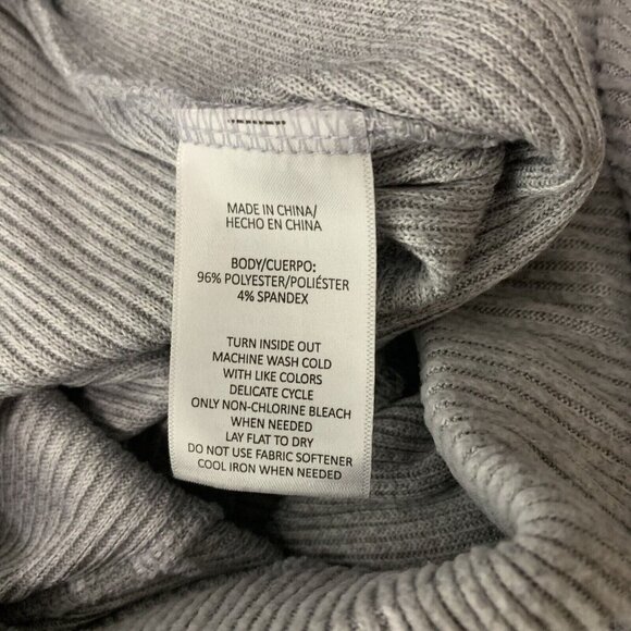 Kinesis Women's 2 Piece Lounge Set Small Gray Ribbed Comfy Stretchy - Picture 7 of 7